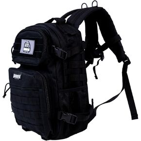 BARRERA warriors- 25l Tactical Backpack -Military Backpack 25l-Tactical Backpack For Men-Molle Backpack-Tactical Laptop Backpack- Small assault pack (Black)