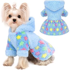 Dog Hoodie Dog Sweater Winter Dog Clothes for Small Dogs Boy Girl Pet Sweater Dress for Dogs Cold Weather Dog Coats Fall Dog Sweatshirt for Chihuahua Yorkie Cat Sweater Dog Costumes