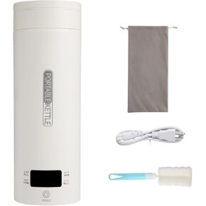 Travel Tea Kettle（110V）, Portable Electric Kettle (500ml), 316 Stainless Steel Premium Liner, 4-speed Temperature Adjustment with Auto Shut-off and Boil-Off Protection.