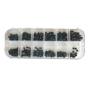 Easycargo Laptop Screws, Blue Nylon Self Locking Replacement Screw Assortment Kit, 240pcs 20-Sizes M2 M2.5 M3 for Lenovo Toshiba Gateway Samsung HP MSI IBM Dell Sony Acer Asus Hard Disk SATA SSD M.2