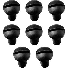 8Pcs CNC Slotted Screws Bolts Kit Replacement for 1911 Grips Model 416 Stainless Steel Screw Repair Tool Parts, Black