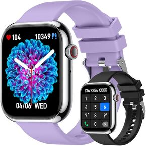 Smart Watch for Men Women Fitness: Waterproof Make/Answer Call Smart Watches for Men Digital Mens watches Running Step Tracker Smartwatch Android Phones iPhone Samsung Compatible Heart Rate Monitor