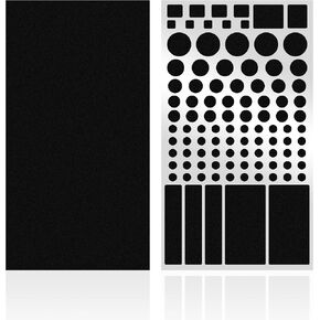 Light Dimming Sheets, Light Blocking LED Covers, Custom Size (3 Sheets) Dimming Stickers Sheet for Alarm Clocks, Electronic Games, Cellphones, Appliance - Dimming 80% ~ 100%, (3Sheets = 3 Uncut)
