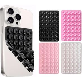 4 Pack Double Sided Suction Cup Phone Holder, Sticky Grippy Ventosas para Celular