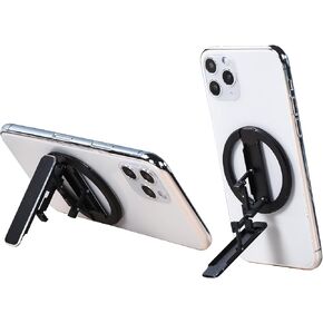 Suitable for iphone12-13-14 Magsafe Magnetic Bracket Ring Bracket Folding Universal Portable Carry Sticker Free (Red)