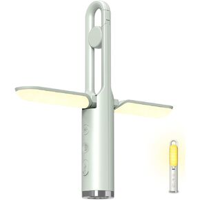 LED Camping Light, JMKMGL Foldable Rechargeable Light Built-in 2400mAh Battery, 5 Mode, Multifunctional Emergency Light with Flashlight and SOS Function for Camping Fishing Hiking and Travel