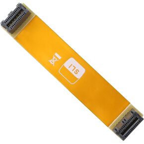 GELRHONR SLI Bridge 2 Way,10cm 26pin Flexible Graphic Card PCI-e Connection Cable for Dual Nvidia GPUs Graphic Card Crossfire Interconnect - N Card