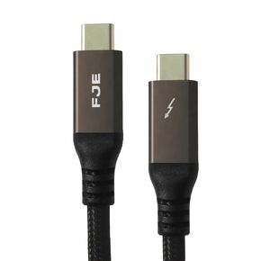 240W Thunderbolt 4 Cable 3.3ft USB C Thunderbolt 4 Cable Monitor Cable Supports 40Gbps Data Transfer and Single 8K/Dual 4K Video Compatible With Thunderbolt 4/3 Monitor, Hub, Docking Stations-Black