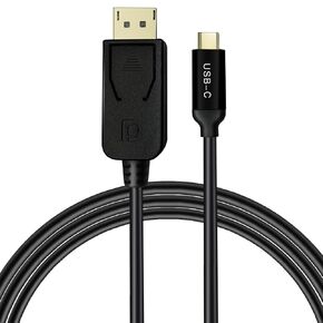 USB C to DisplayPort 1.4 Cable,Support 8K@60Hz, 4K@240Hz USB C to DP Cable(Thunderbolt 4 to DisplayPort Cable, DisplayPort to USB C Cable) for iPhone 15 MacBook (USB C to DP unidirectional)