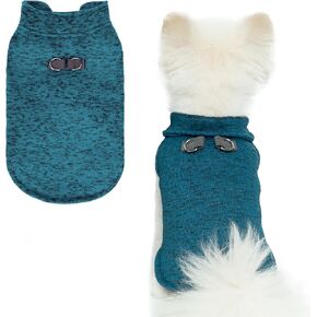 BINGPET Dog Sweater,Pullover Dog Fleece Vest for Small Medium Large Dogs Puppy,Stretchy Dog Coat Jacket with Double D-Rings for Leash,Soft Warm Dog Clothes for Cold Weather Winter and Fall(Grey,L)