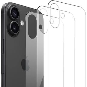 (3 عبوات) واقي شاشة خلفي لهاتف iPhone 16 مقاس 6.1 بوصة، صلابة 9H، زجاج مقسى، خالي من الفقاعات، مضاد للخدش in Kuwait