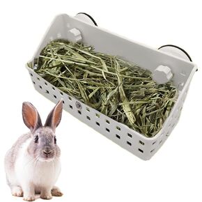 kathson 2PCS Rabbit Hay Feeder Large Hay Manger Holder for Bunny Guinea Pig Chinchilla (7.5 X 4.7 X 5.5 inch)