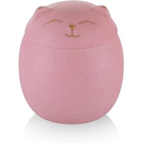 Cat-Shaped Ceramic urn,Pet Urns for Cat Ashes,Cat Urns for Ashes Animal Urns for Ashe Pet Cremation Urn (Pink L)