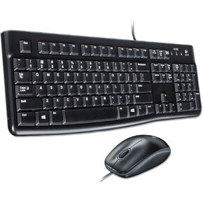 Logitech MK120 Wired Desktop Set Keyboard/Mouse USB Black LOG920002565