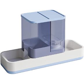 Automatic Cat Water Dispenser Gravity Feeder Set Timed Cat Feeder Portable for Dry Food Large Capacity