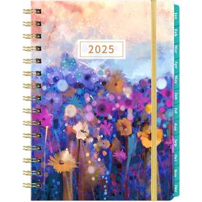 Monthly Planner/Calendar - 2 Year Monthly Planner 2025-2027, 9" x 11", July 2025 - June 2027, Calendar 2025-2027, Holidays, Monthly Tabs, Inner Pocket, Note Pages