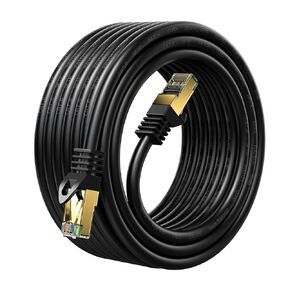 246FT Outdoor Cat 6 Ethernet Patch Cable,Cat6 Internet 26AWG Heavy Speed-Duty LAN RJ45 Networking Cord Shielded-SFTP-550-Mhz Waterproof Direct Burial Long Network Cable 75M