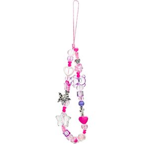 Cell Phone Charms, Y2K Butterfly Bow Phone Charms, Women Keychain Beaded Charm, Decor For Phone Bag Airpods And Camera