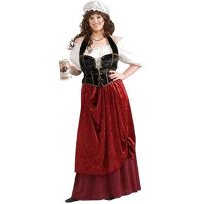 Forum Novelties Women's Tavern Wench Plus Size Costume, Multicolor, Plus