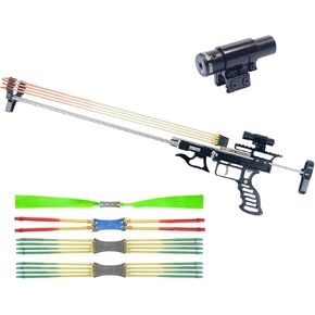 MX1802 Mechanical Catapult Rifle Slingshot Gun Bands Arrow Bow for Adult