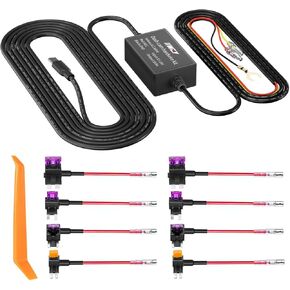 Dash Cam Hard Wire Kit for IIWEY N5/N7 Model, 4 Meter Dashboard Camera Car Charger Cable Kit, 12V- 24V to 5V, Power Adapter with LP/Mini/ATO/Micro2 Fuse for Dash Cam
