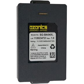 Ozonics SG-BA04XL Smart Battery with Extended Life | Compatible with HR600 Ozone Generator | Up to 13 Hours in Standard Mode and 10 Hours in Boost Mode | Integrated On-Board Charging