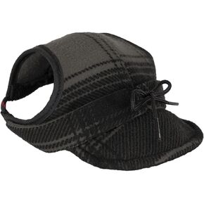 Stormy Kromer Critter Kromer for Her, Black/Gray Plaid, Small