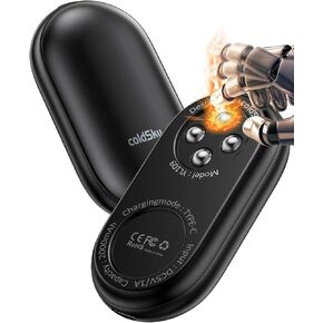Hand Warmers Rechargeable 2Pack, Magnetic Hand Warmers 2-in-1 with Decompression Bead, Electric Reusable Hand Warmer with 3 Heating Levels, Portable Heater Winter Gift for Women, Men, Camping