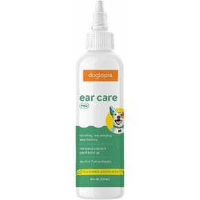 Ear Care Pro Solution for Dogs | Effective Antiseptic Ear Care Solution (8oz) for Pets | Non-Stinging, Alcohol-Free Formula to Remove Dirt and Build-Up | Promotes Clean and Healthy Ears