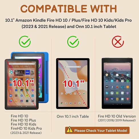 واقي شاشة غير لامع من CoBak مكون من 3 قطع لجهاز Amazon Fire HD 10 (الجيل الثالث عشر، إصدار 2023) / جهاز لوحي Onn مقاس 10.1 بوصة - فيلم PET ممتاز مضاد للوهج وخالي من الفقاعات in Saudi Arabia