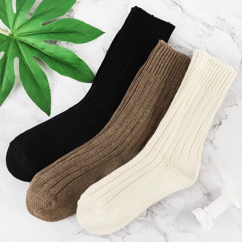 5 Pairs Alpaca Socks Women Wool Socks for Women Thermal Socks Winter Socks Warm Socks Cozy Socks Thick Socks Women Socket Set Boot Socks Birthday Gifts for Women in Saudi Arabia