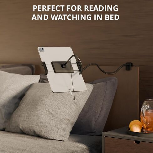 X-Protector Tablet Stand for 4.7" - 14" Devices - Premium Tablet Holder for Bed with Cable Clips - Tablet Mount Compatible with IPad Air/Pro/Mini, Amazon Kindle/Fire HD, iPhone, and Many Other! in Saudi Arabia