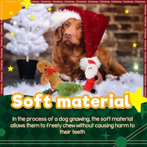 ALL FOR PAWS AFP MerryTough Buddy - Christmas Dog Toy (Christmas Tree Santa Gingerbread Man) in Saudi Arabia