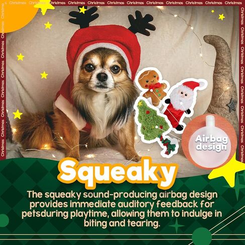 ALL FOR PAWS AFP MerryTough Buddy - Christmas Dog Toy (Christmas Tree Santa Gingerbread Man) in Saudi Arabia