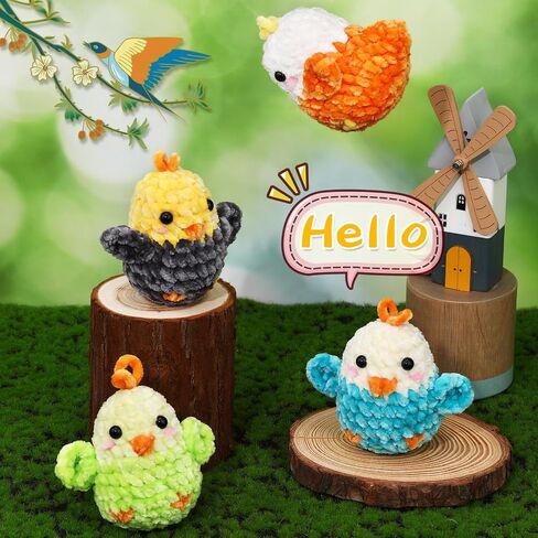 GarfxG Crochet Kit for Beginners, Crochet Plant Starter Kit with Step-by-Step Video Tutorials, Beginner Crochet Kit Knitting Supplies for Adults Crochet 4PCS Potted Plant (40% +Crochet Yarn) in Saudi Arabia
