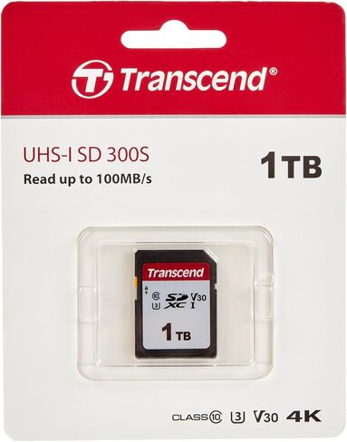 Transcend TS1TSDC300S 1TB SDXC UHS-I U3 V30 Memory Card in Saudi Arabia