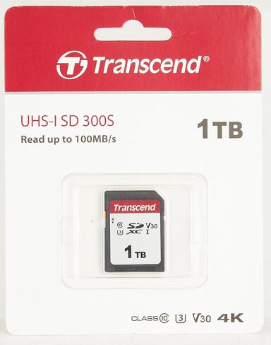 Transcend TS1TSDC300S 1TB SDXC UHS-I U3 V30 Memory Card in Saudi Arabia