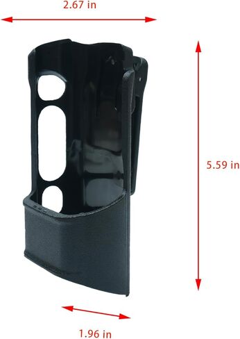 حافظة راديو ثنائية الاتجاه متوافقة مع موتورولا PMLN5331 PMLN5331A APX 7000 نماذج حافظة حمل عالمية 1.5/3.5 شاشة عرض علوية للراديو المحمول وشاشة عرض مزدوجة (عبوة من قطعتين) in Kuwait