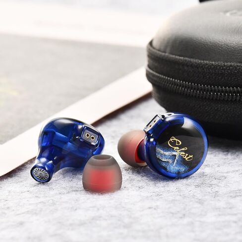 QOA Kinera Celest Pandamon 2.0 in Ear Monitor for Musicians, 3.5mm HiFi Wired Earphone, Enhanced SPD2.0 BA Driver IEM Earphone with Resin Housing, Stainless Steel Panel, 2-Pin Detachable Cable(Blue) in Saudi Arabia