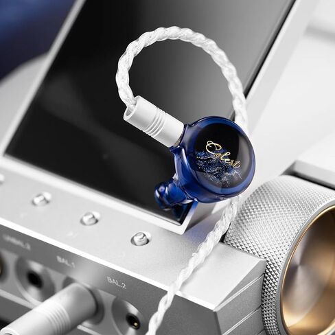 QOA Kinera Celest Pandamon 2.0 in Ear Monitor for Musicians, 3.5mm HiFi Wired Earphone, Enhanced SPD2.0 BA Driver IEM Earphone with Resin Housing, Stainless Steel Panel, 2-Pin Detachable Cable(Blue) in Saudi Arabia