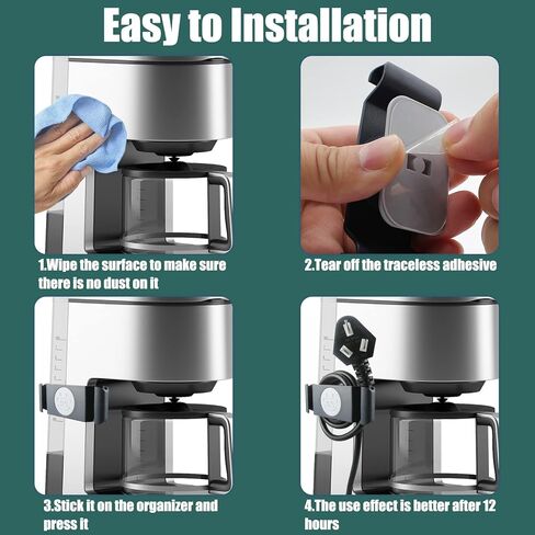 4 قطع من حافظات الأسلاك الزرقاء، منظم سلك لف الحبل، عصا على لفافة الحبل، حامل حفظ السلك لأجهزة المطبخ، مقلاة الهواء، صانع القهوة، خلاط، طنجرة الضغط، محمصة الخبز in Kuwait