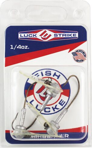 Luck E Strike Original Scrounger Jig Head - Creates Realistic Swimming Action to Soft Plastic Fishing Baits in Saudi Arabia