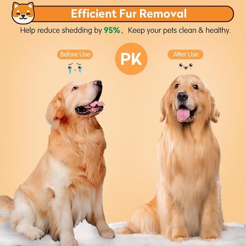 Dog & Cat Brush, Self Cleaning Slicker Brush for Pets, Dog Brush for Shedding Massaging and Grooming, Removes Loose Undercoat & Portable Comb for Long Short Haired Dogs Cats(Blue) in Saudi Arabia