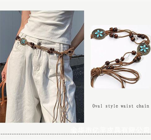 Bohemian Sytle Womens Rope Boho Waist Belt for dress in Saudi Arabia