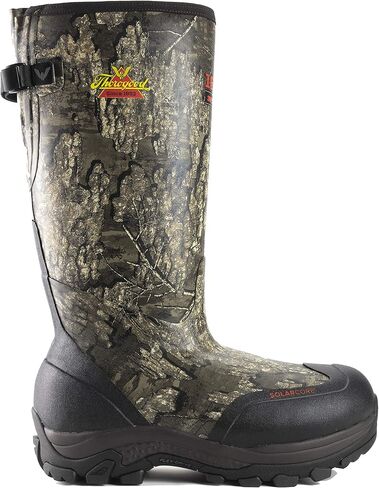حذاء Thorogood Infinity FD مقاس 17 بوصة للصيد معزول مقاوم للماء للرجال - Realtree Timber Camo Neoprene مع 1600 جرام ثينسوليت ونعل خارجي للجر ذاتي التنظيف، Camo - 11 M US in Kuwait