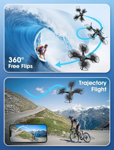 ATTOP FPV Drone with Camera for Adults/Kids/Beginners, Total 30 Mins Flight time FPV Drones, 120°Wide View, Easy Control with Remote/App/Voice, 1 Key Operation, Boys&Girls Toy Drone, CPSIA Certified in Saudi Arabia