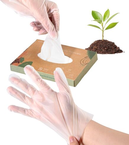 Fit Meal Prep 100/200 / 600/2000 Pack Compostable Food Prep Gloves Biodegradable Gloves, Cooking Gloves Food Safe Gloves in Saudi Arabia