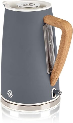 Swan SK14610WHTN Nordic Electric Kettle, 10"x6.3"x8.7", Cotton White in Kuwait