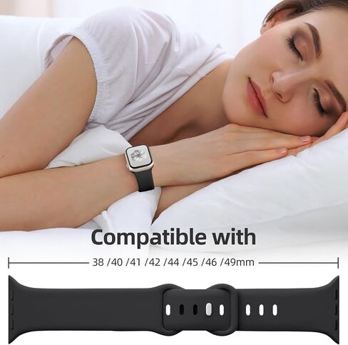 Wepro Sport Band Compatible with Apple Watch Band 38mm 40mm 41mm 42mm 44mm 45mm 46mm 49mm Women Men, Soft Silicone Strap Compatible for iWatch Series 10 9 8 7 6 5 4 3 SE Ultra/Ultra 2 in Kuwait