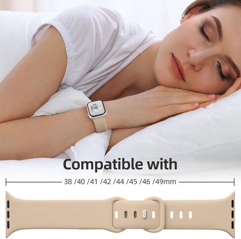 حزام Wepro الرياضي متوافق مع سوار ساعة Apple 38 مم 40 مم 41 مم 42 مم 44 مم 45 مم 46 مم 49 مم للنساء والرجال، حزام سيليكون ناعم متوافق مع سلسلة iWatch 10 9 8 7 6 5 4 3 SE Ultra/Ultra 2 in Saudi Arabia